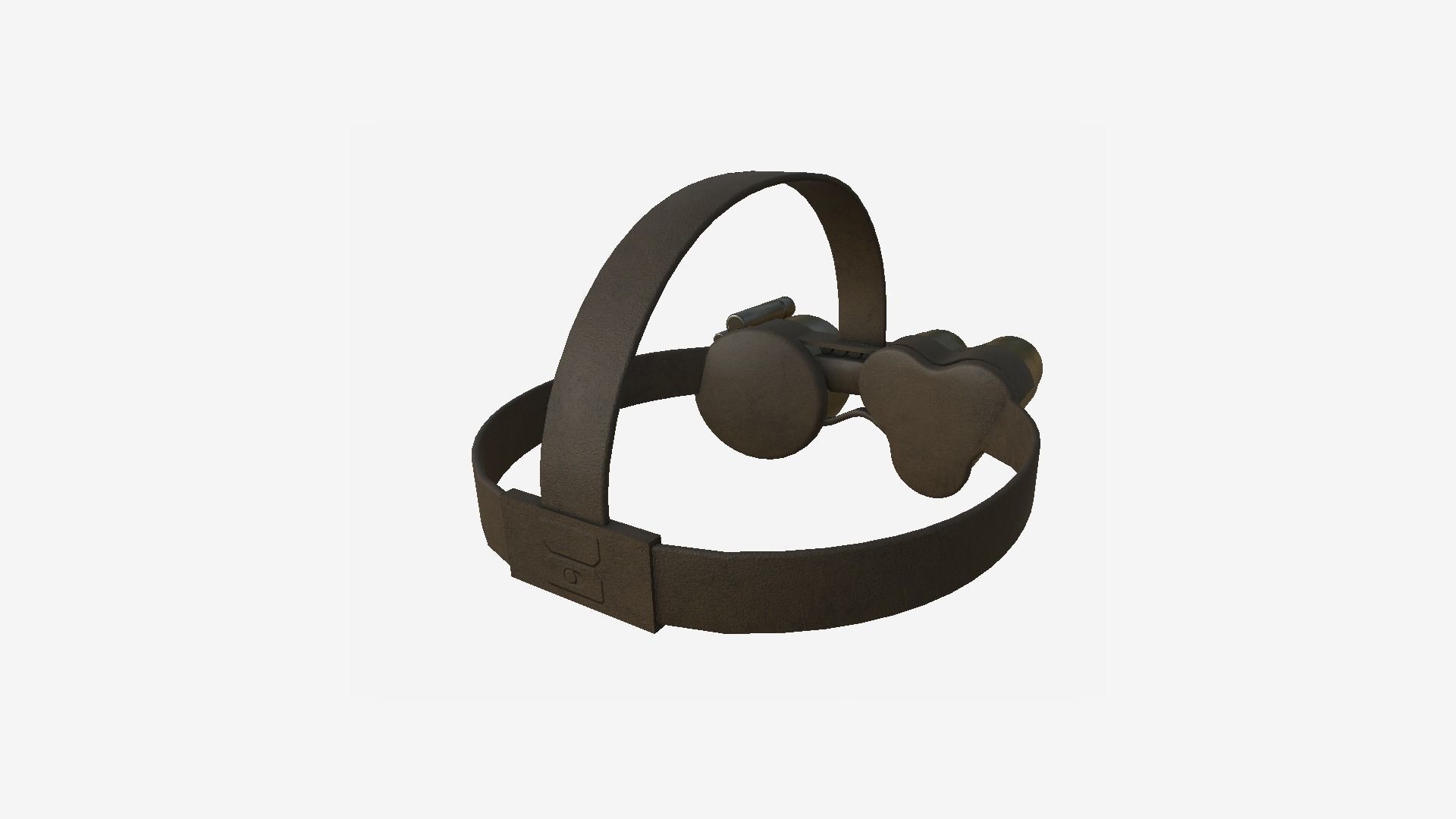 SciFi Glasses J04 Brown - Character Design Fashion Low-poly 3D model_3