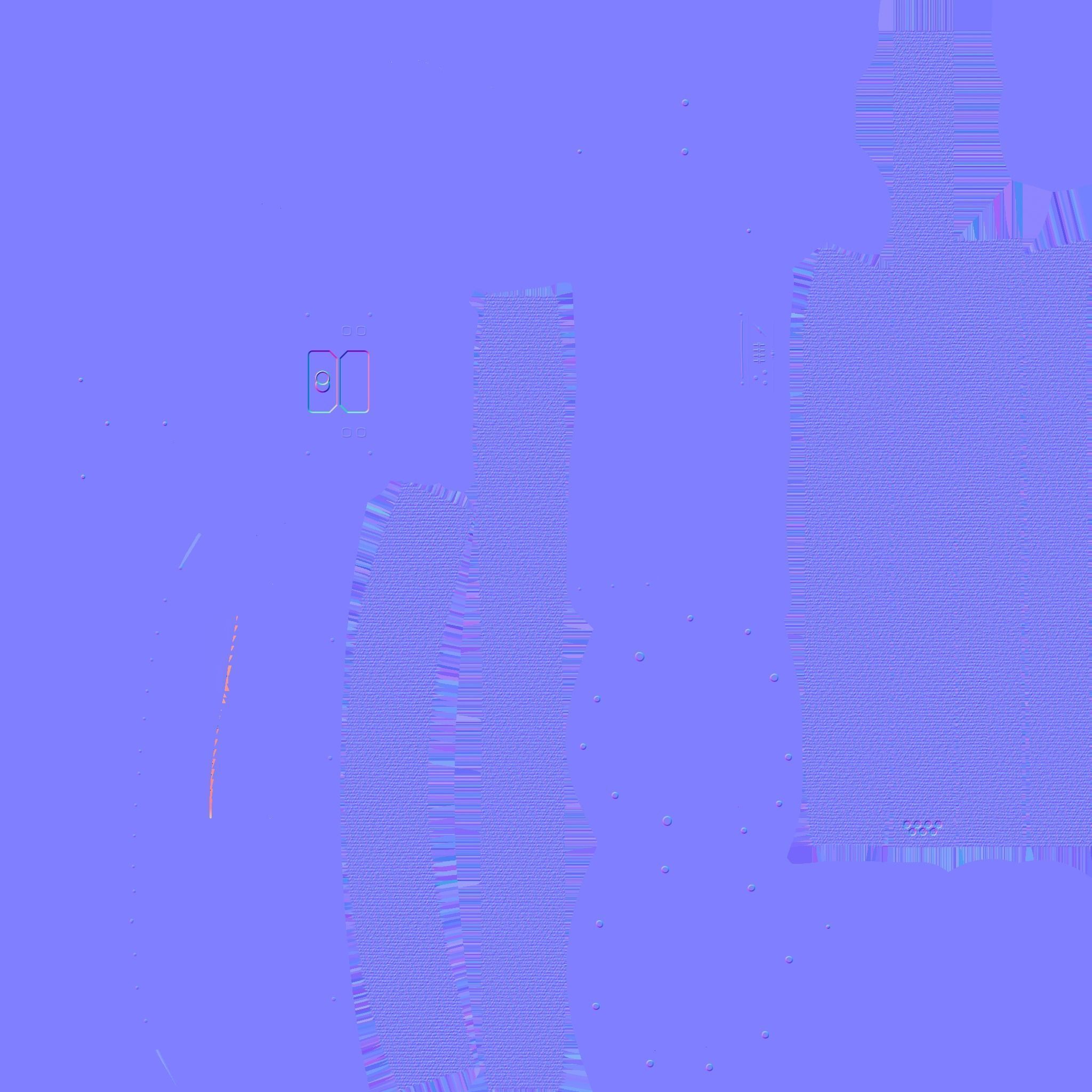 SciFi Glasses J06 White Red - Character Design Fashion Low-poly 3D model_23