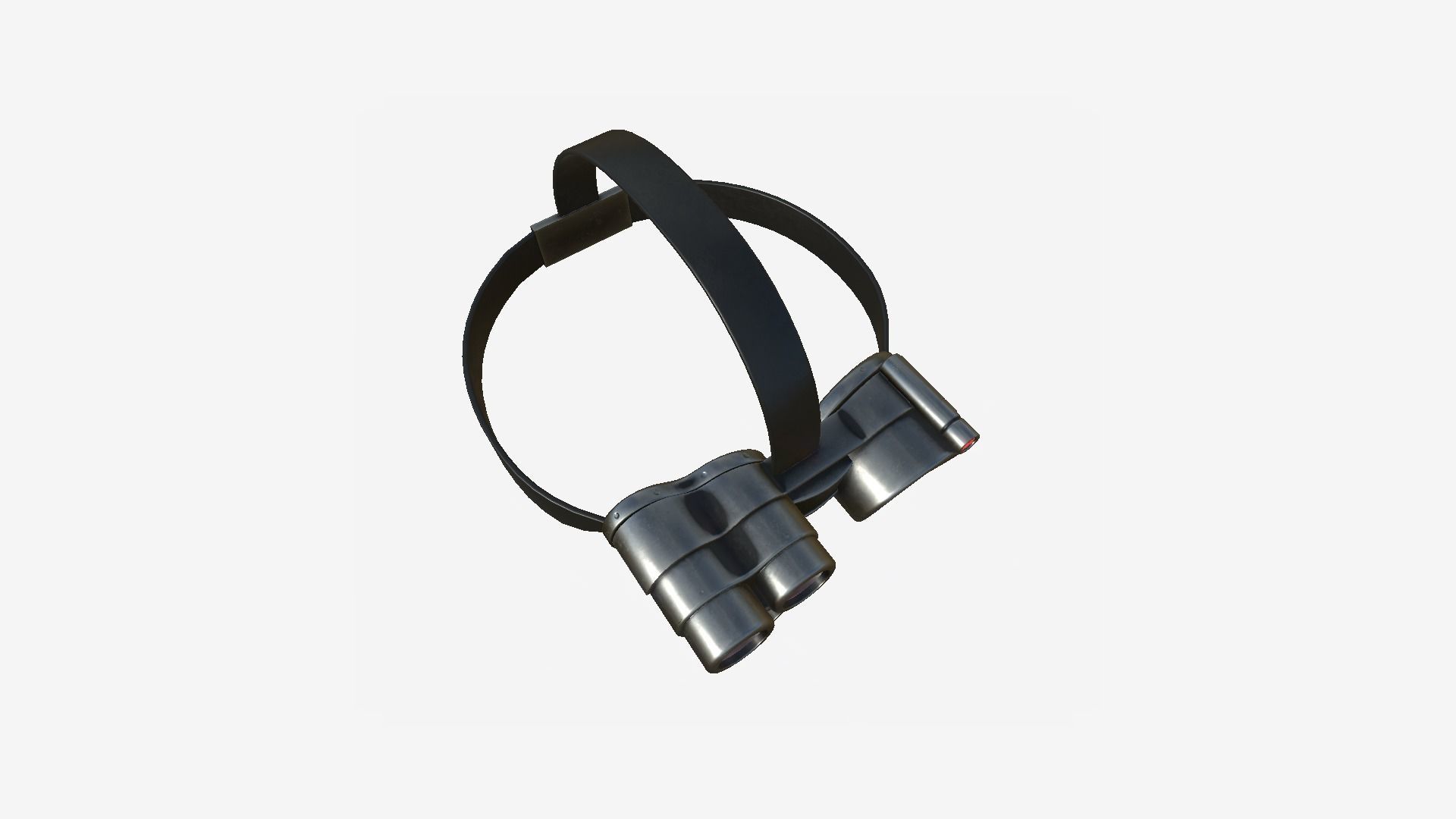 SciFi Glasses J07 Steel - Character Design Fashion Low-poly 3D model_4