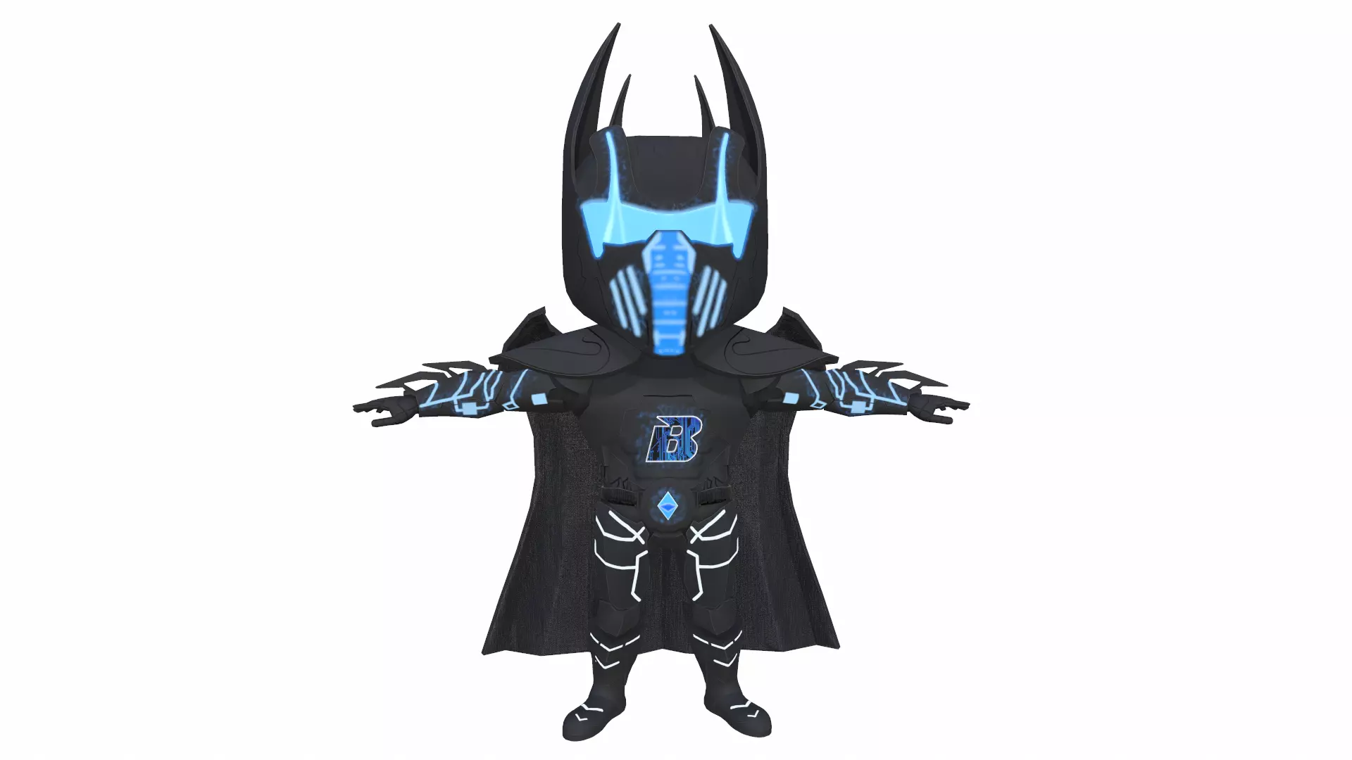 Ethereum Ranger Low-poly 3D model