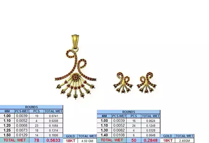 Jewelry Collection multicolor diamond flower pendant gold