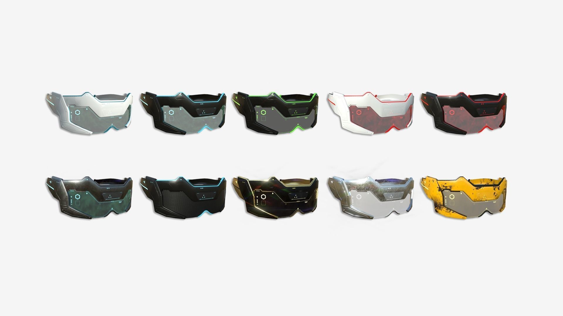 96 SciFi Glasses Super Collection - Character Design Fashion _7