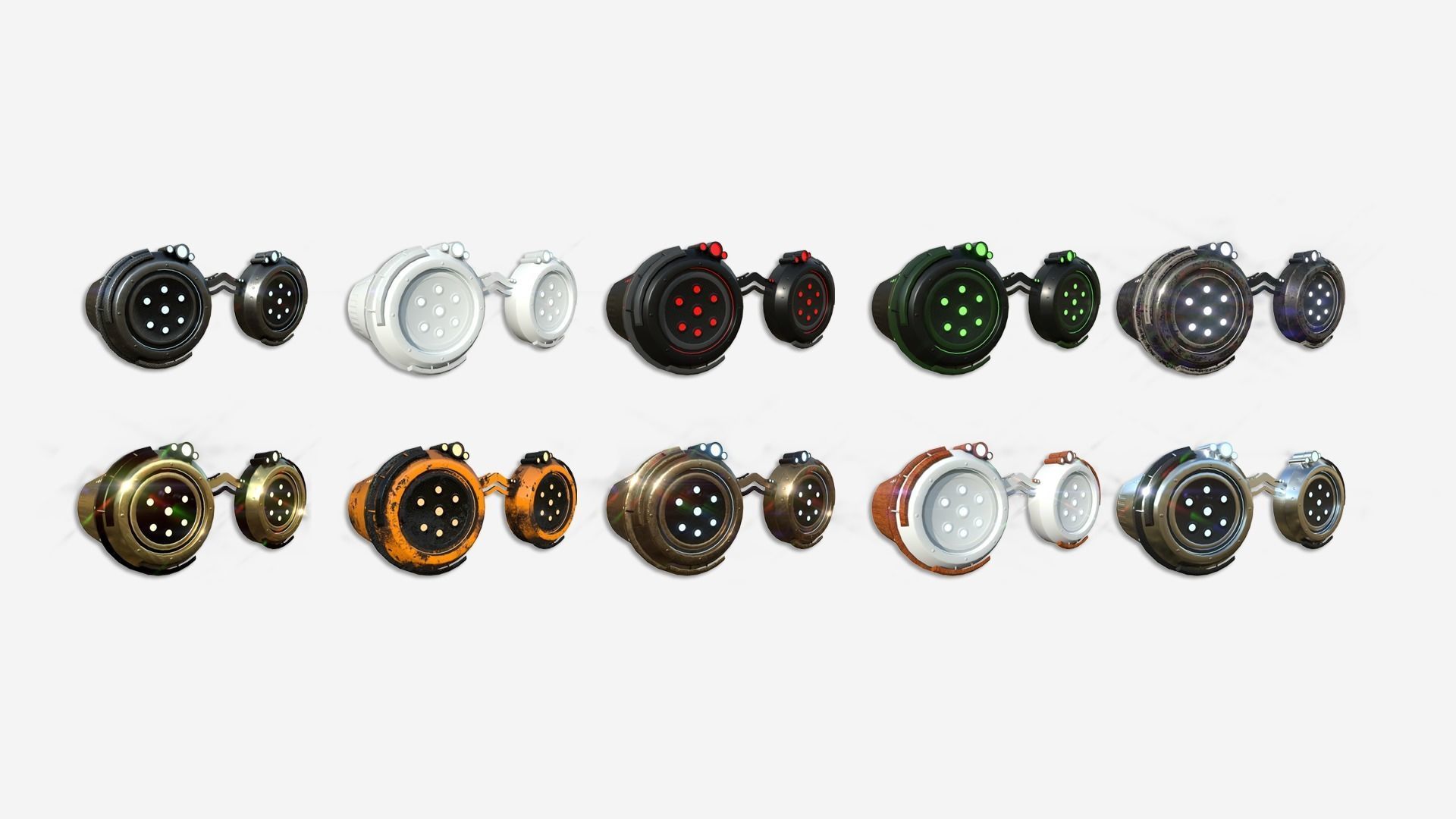 96 SciFi Glasses Super Collection - Character Design Fashion _8