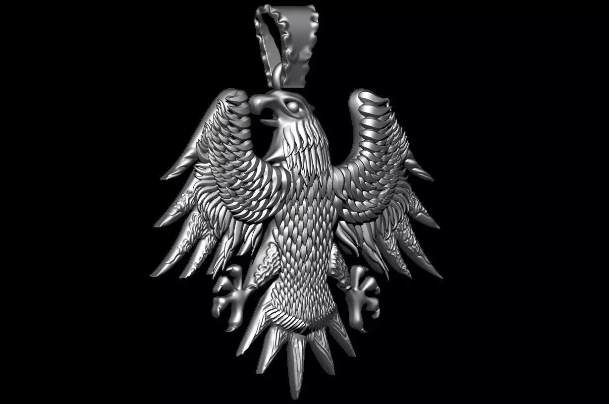 Eagle Pendant 3D print model_0