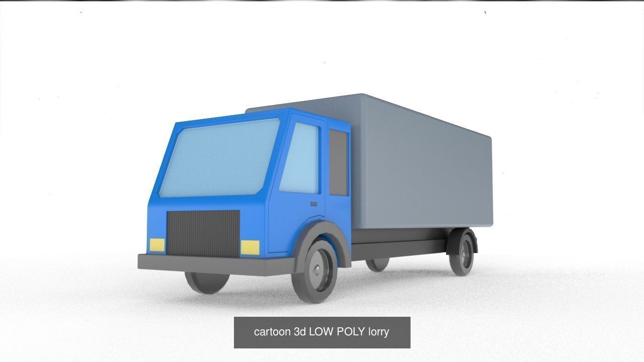 Low Poly Cartoon Vehicles Rigged 3D Model Collection_13