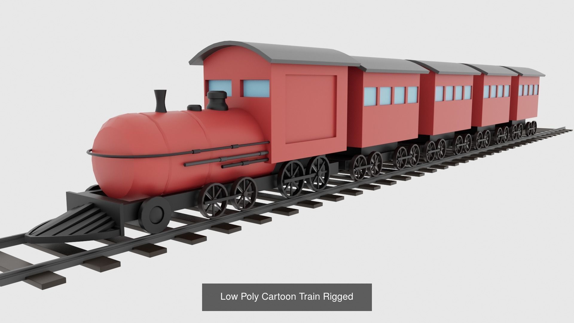 Low Poly Cartoon Vehicles Rigged 3D Model Collection_14