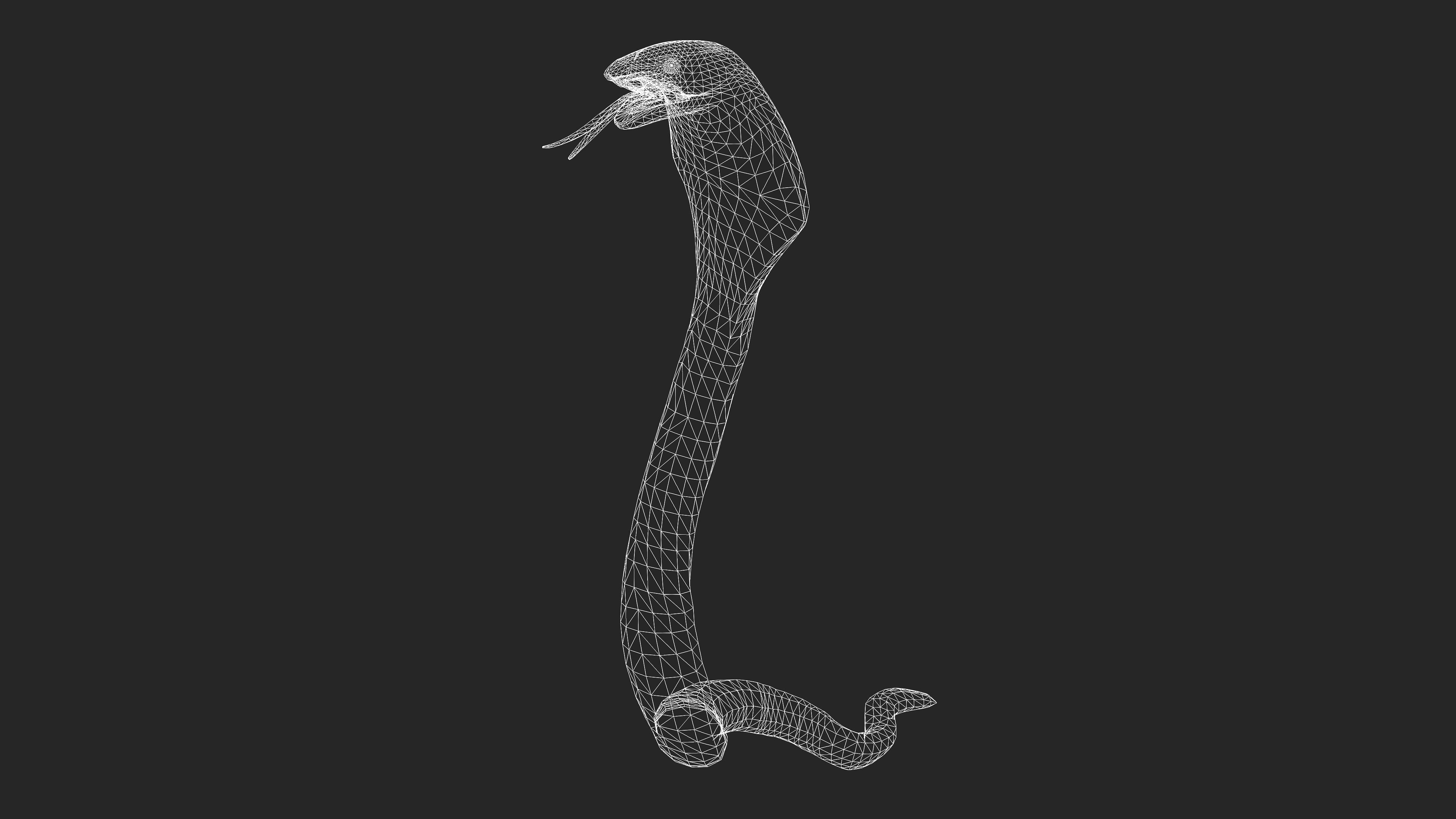 Snake with Animation Low-poly 3D model_23