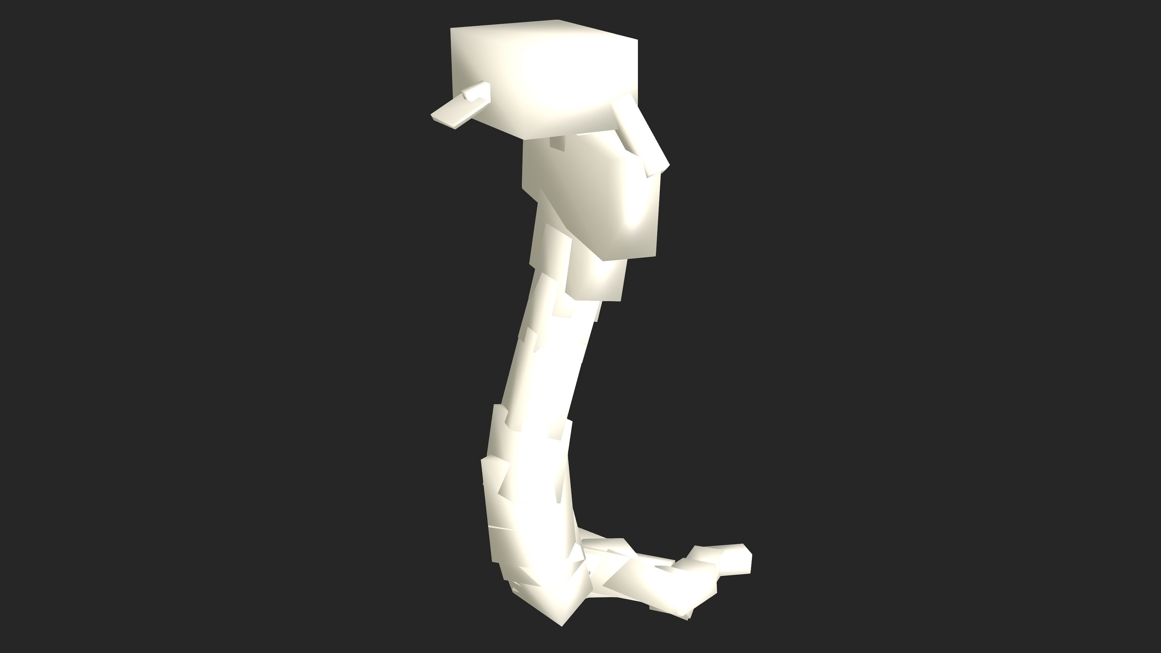 Snake with Animation Low-poly 3D model_22