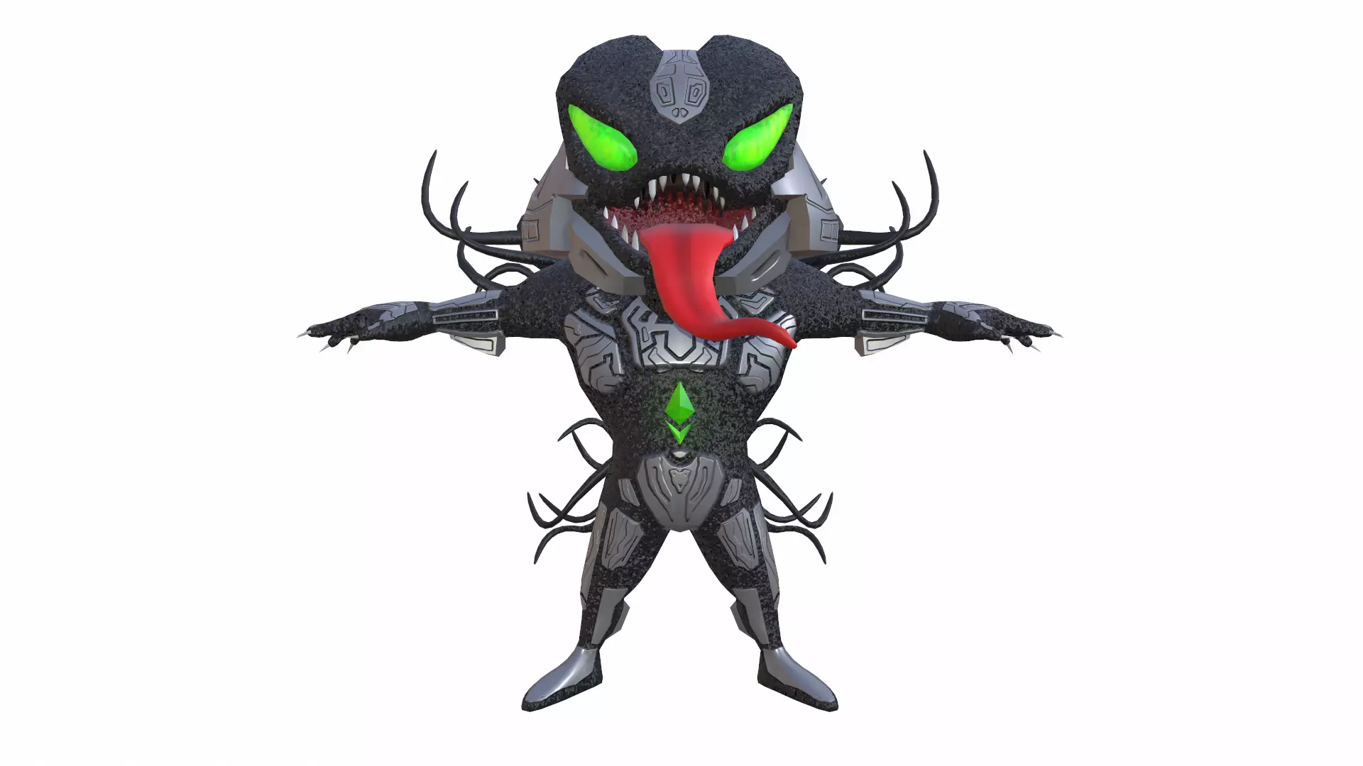 Ethereum Ranger Low-poly 3D model