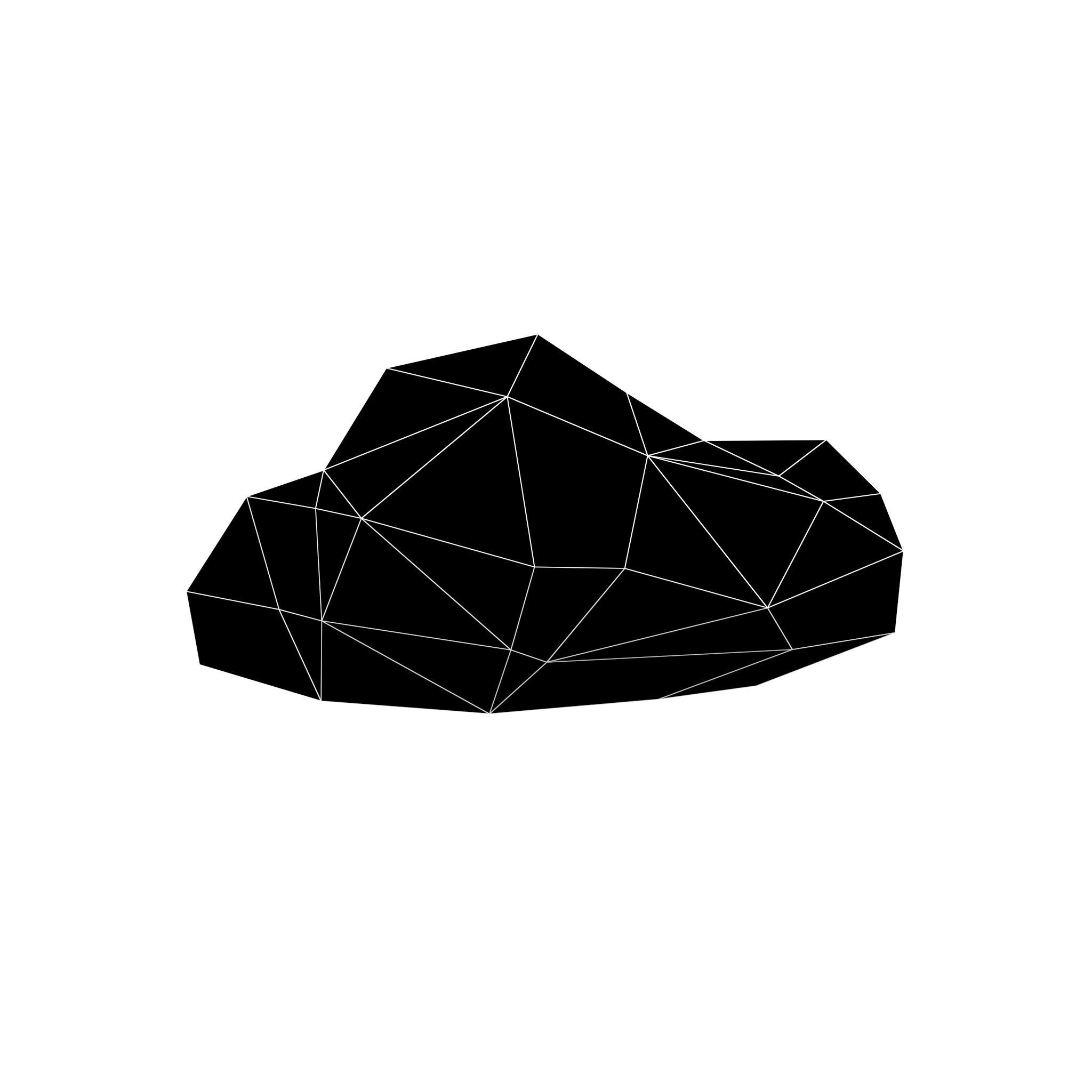 Polygonal Cloud 001 Pack V1 Low-poly 3D model_49