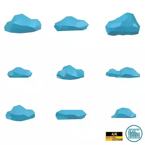 Polygonal Cloud 001 Pack V1