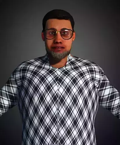 Asian Village Master  rigged 3D model