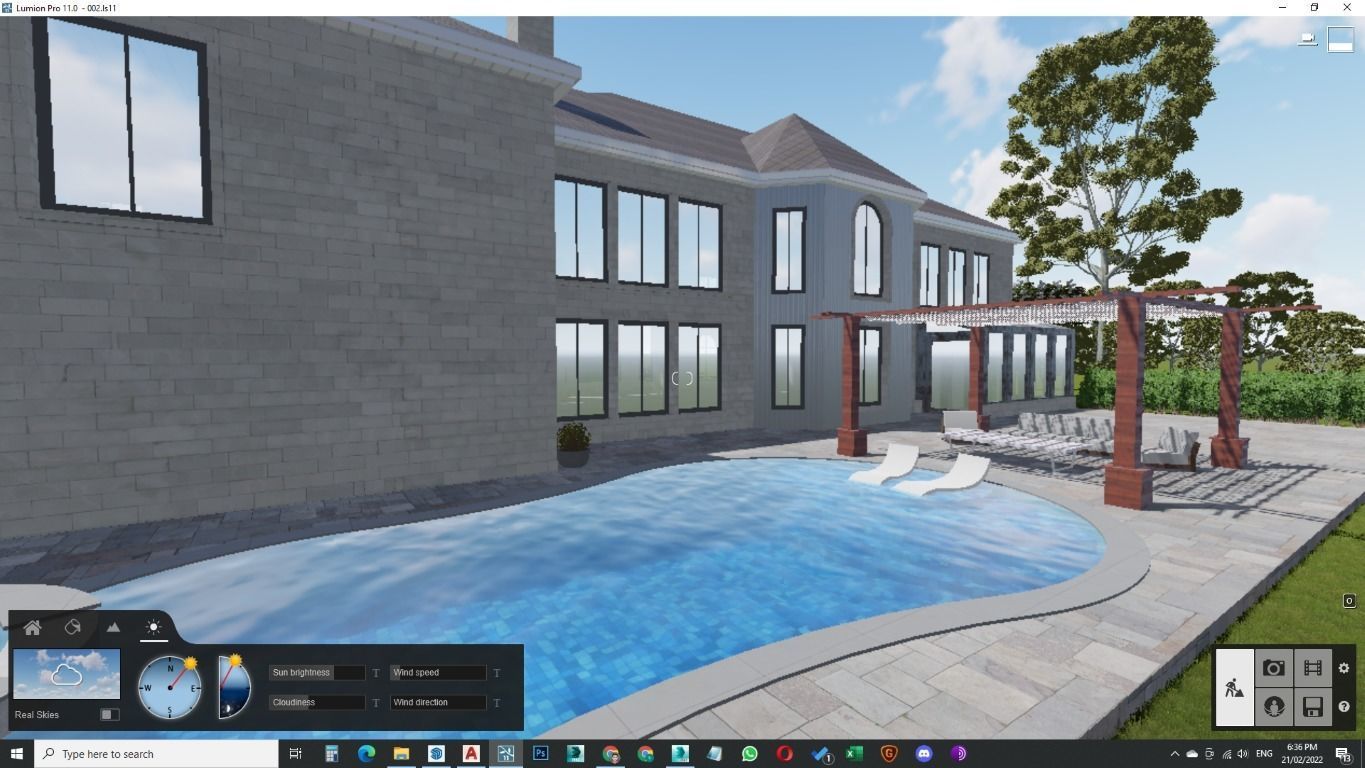Modern Spanish Revival luxury house design 3D model_40