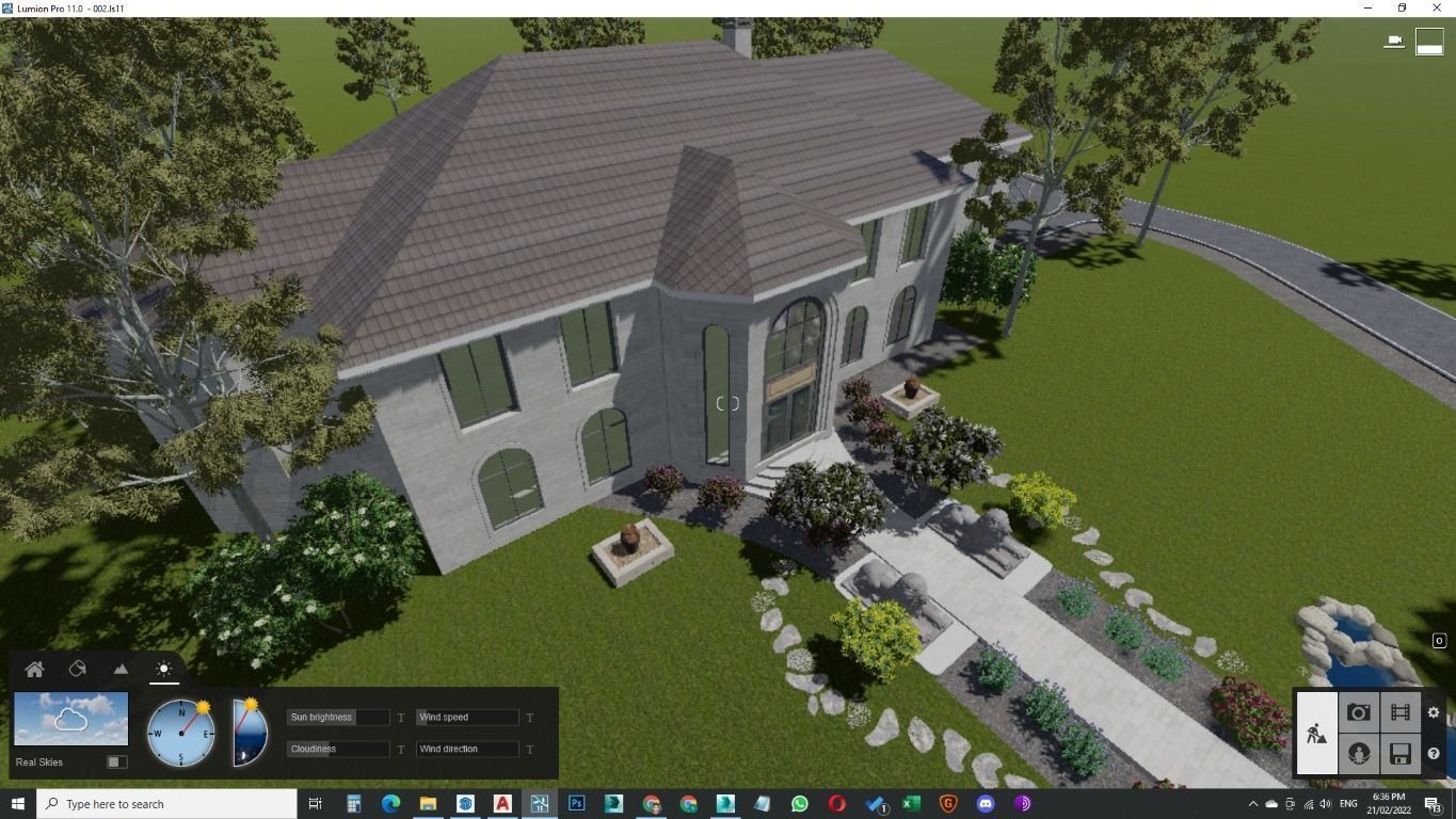Modern Spanish Revival luxury house design 3D model_33