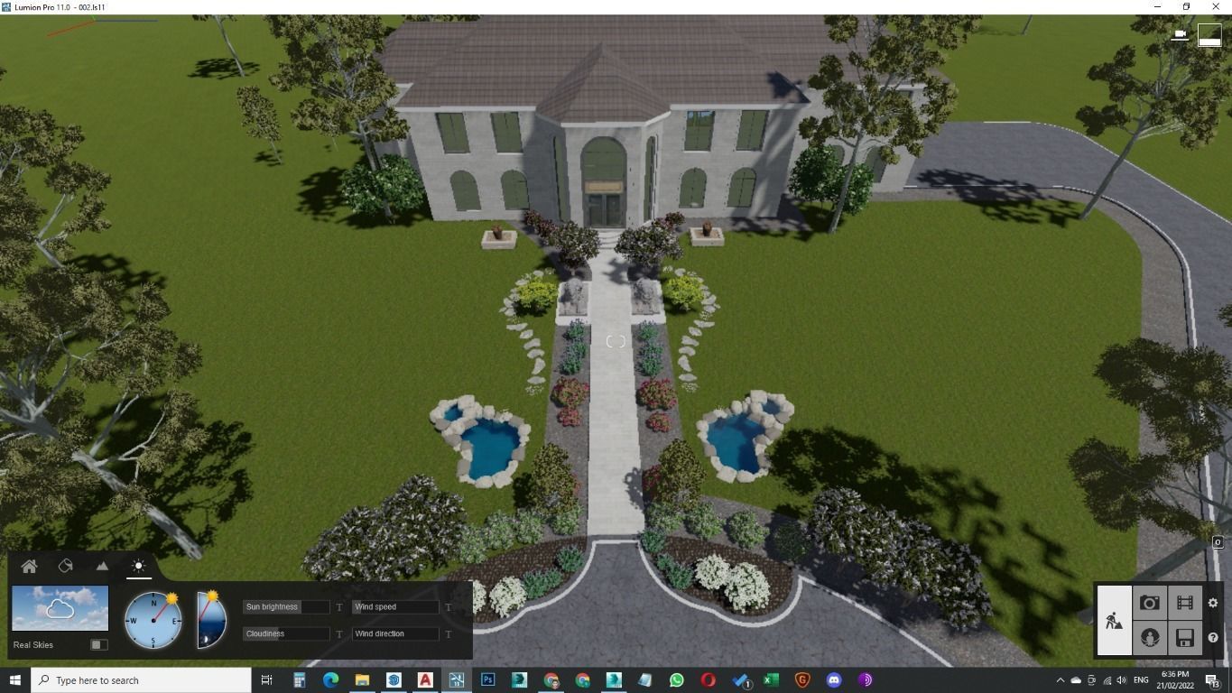 Modern Spanish Revival luxury house design 3D model_29