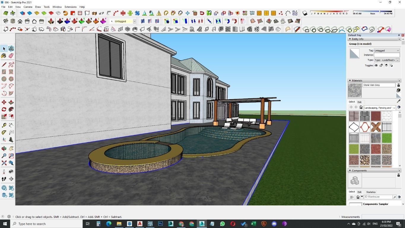 Modern Spanish Revival luxury house design 3D model_10