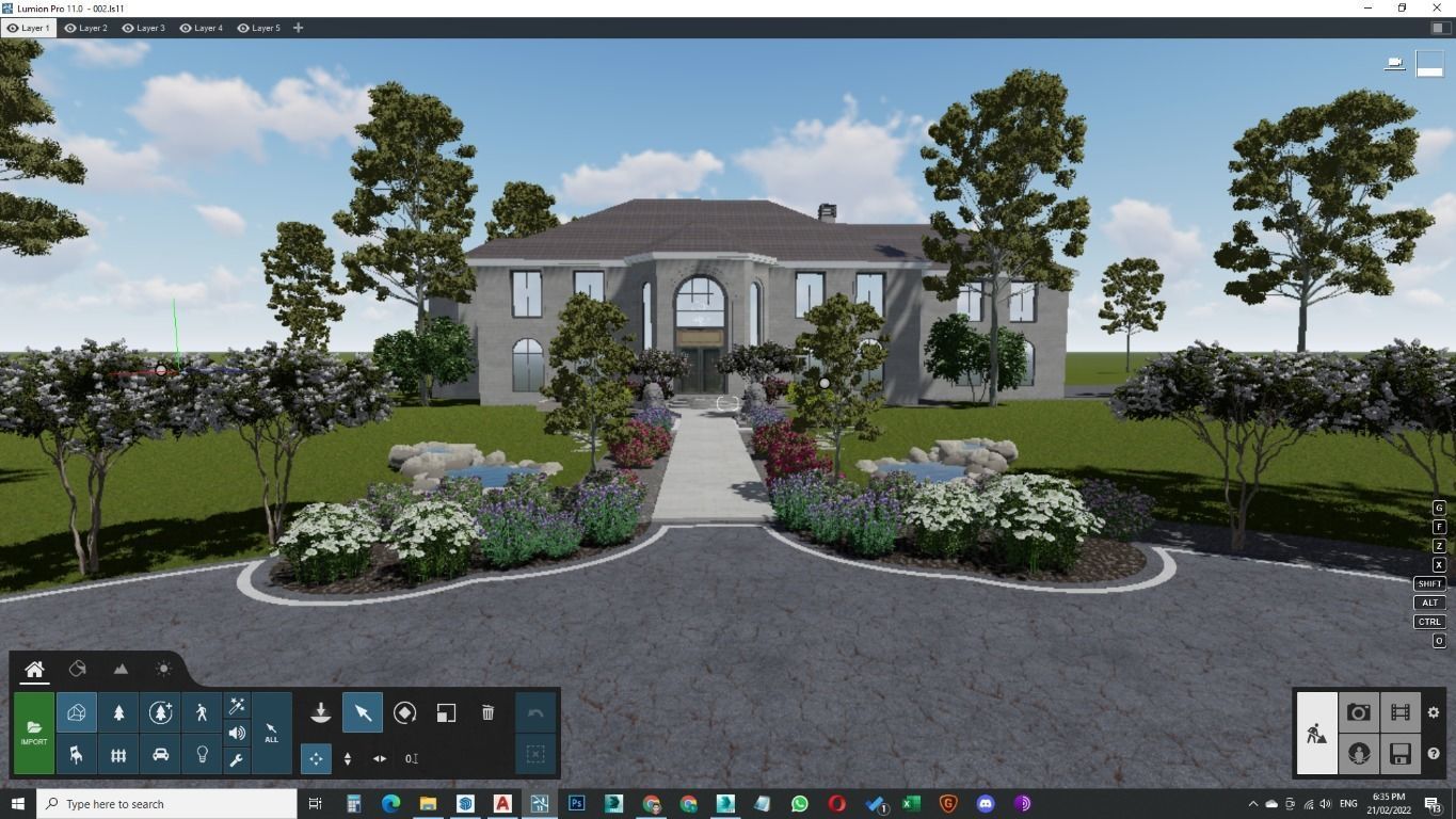 Modern Spanish Revival luxury house design 3D model_19