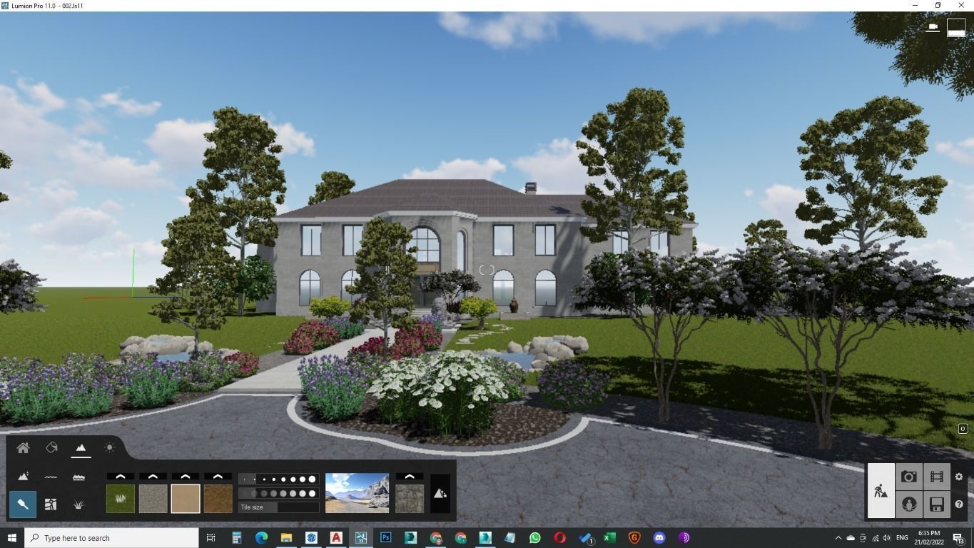 Modern Spanish Revival luxury house design 3D model_23