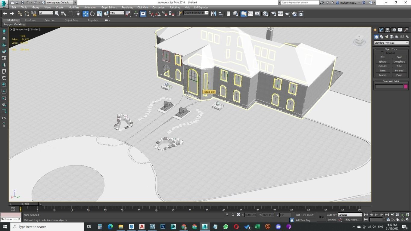 Modern Spanish Revival luxury house design 3D model_20