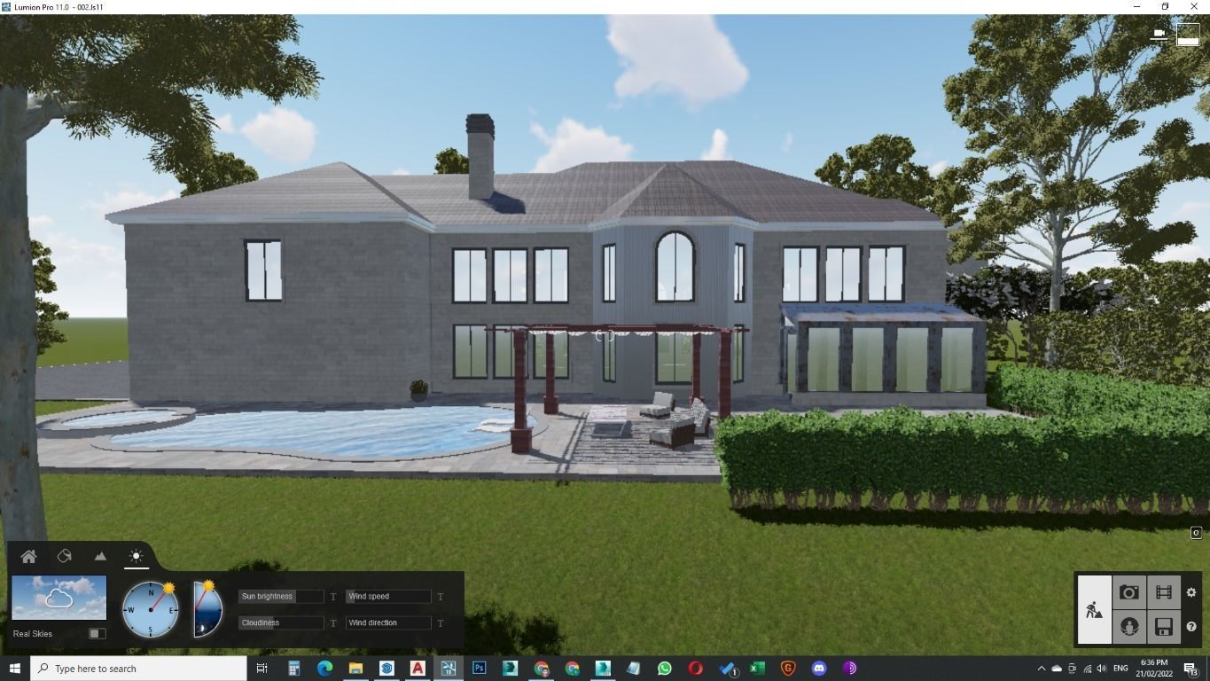 Modern Spanish Revival luxury house design 3D model_36