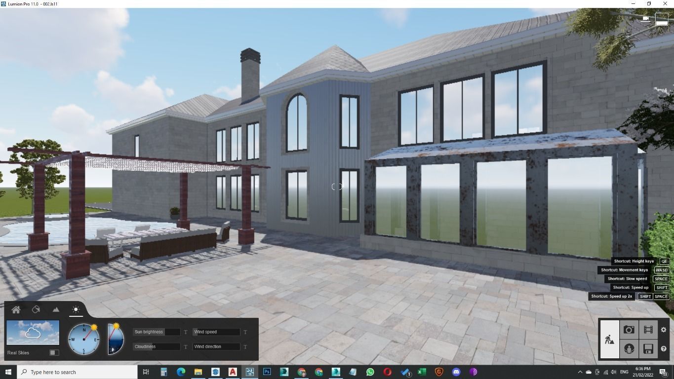 Modern Spanish Revival luxury house design 3D model_31