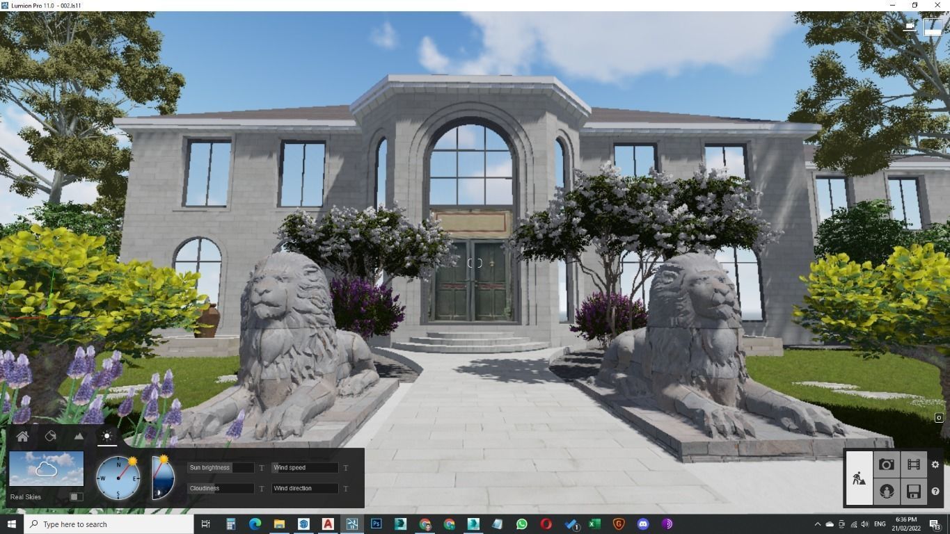 Modern Spanish Revival luxury house design 3D model_30