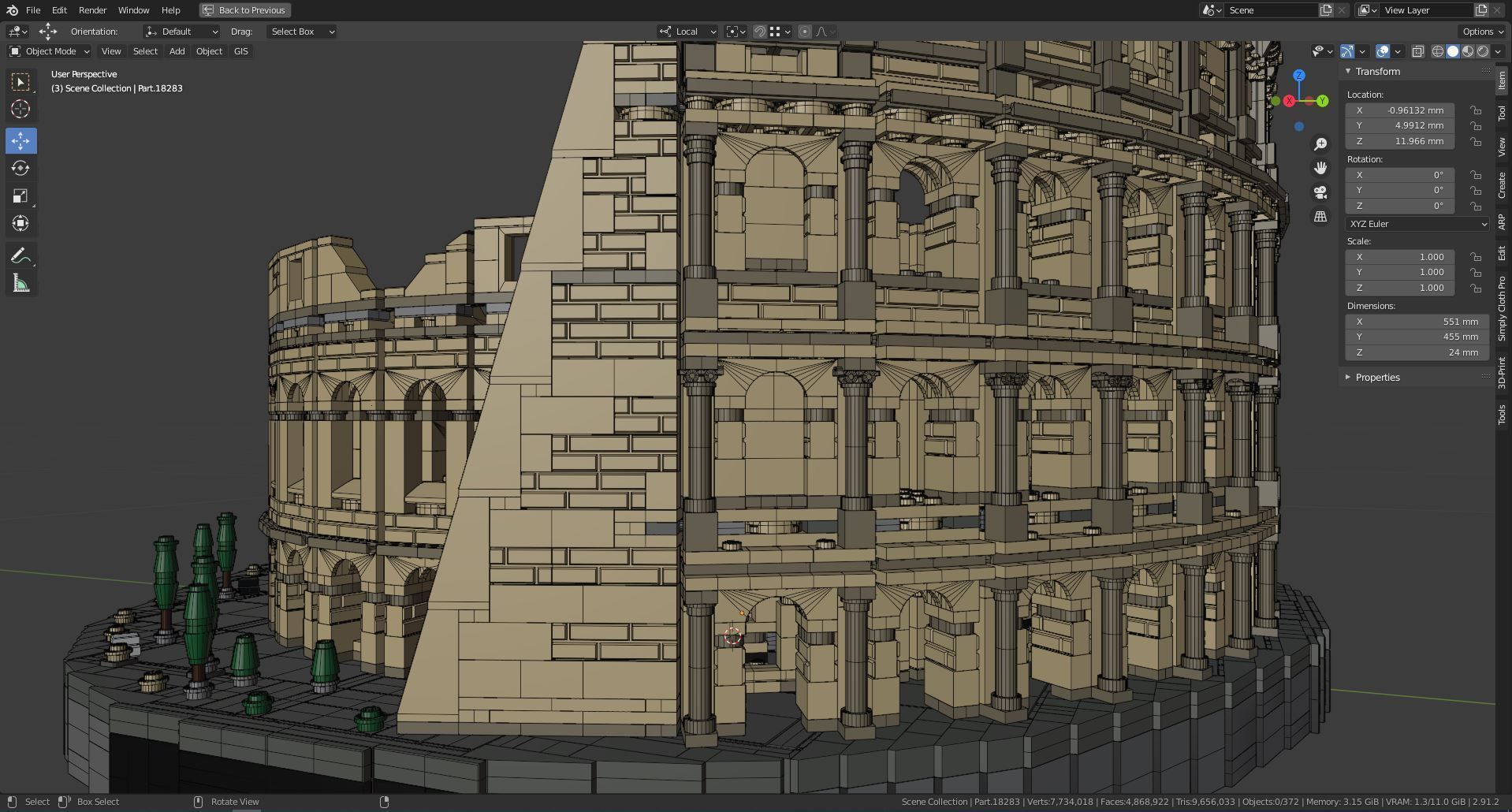 LEGO Creator Expert  - Colloseum 2020 3D model_7