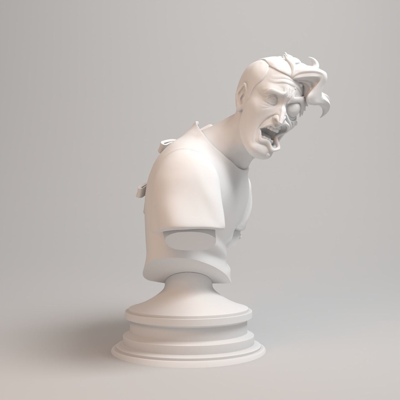 The Batman Animated Series - Harvey Two face 3D print model_10