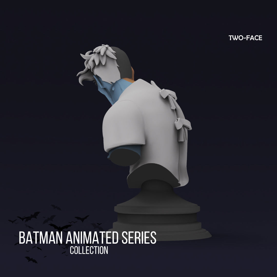 The Batman Animated Series - Harvey Two face 3D print model_6
