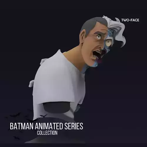 The Batman Animated Series - Harvey Two face 3D print model