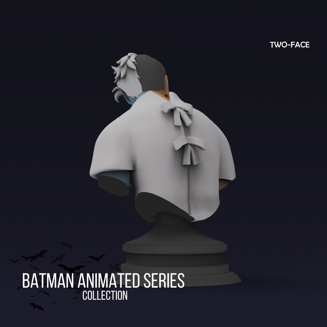 The Batman Animated Series - Harvey Two face 3D print model_4