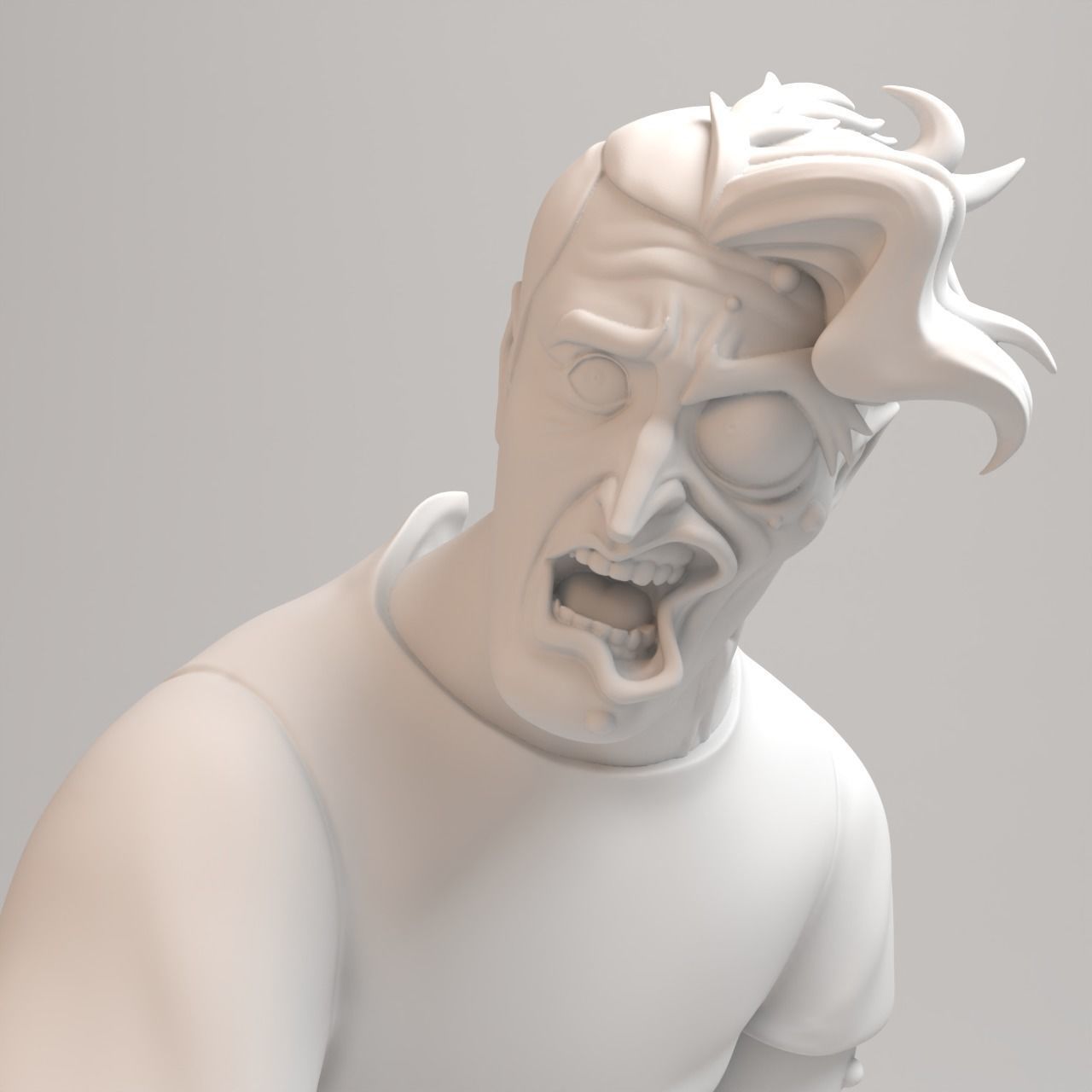 The Batman Animated Series - Harvey Two face 3D print model_9
