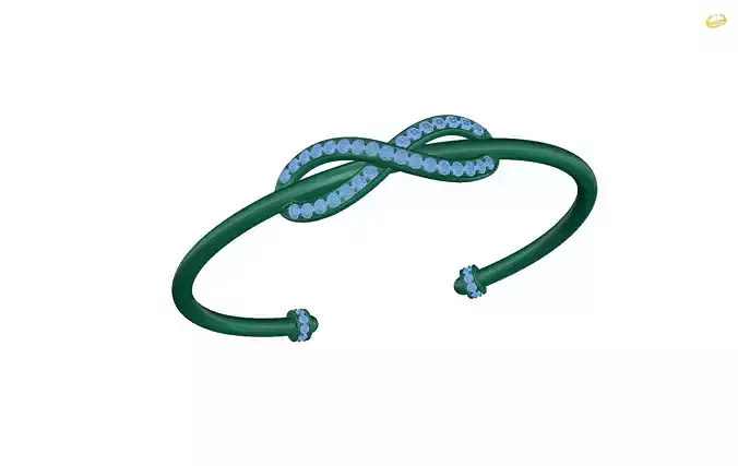 bracelet infinity with diamonds