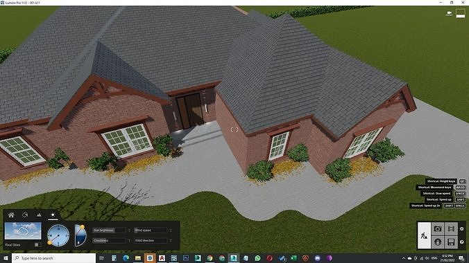 Traditional Style wood house Craftsman Exterior 3D model 7