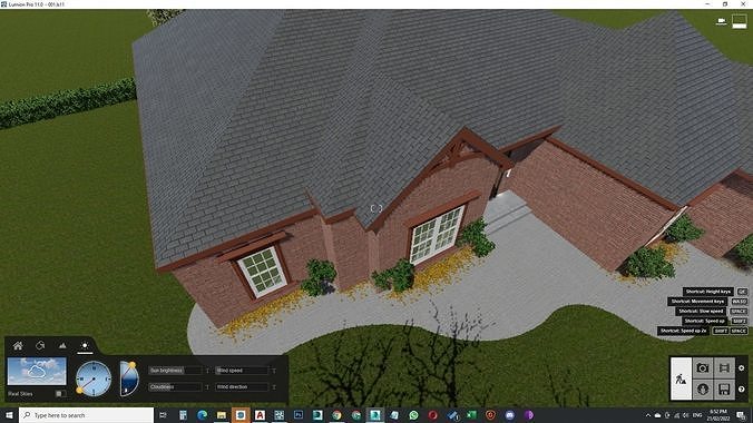 Traditional Style wood house Craftsman Exterior 3D model 6