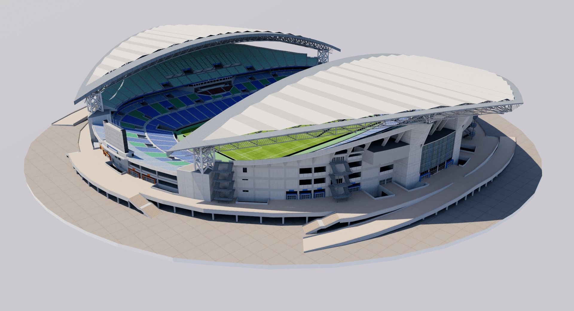 Saitama Stadium 2002 - Japan 3D model_1