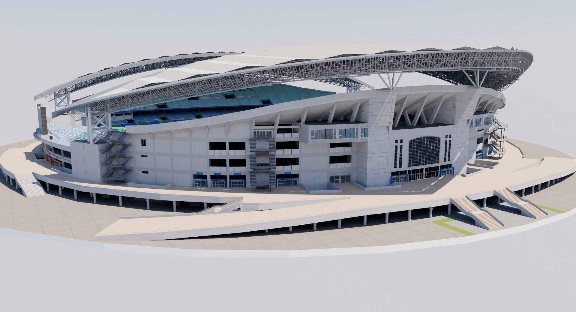 Saitama Stadium 2002 - Japan 3D model_5