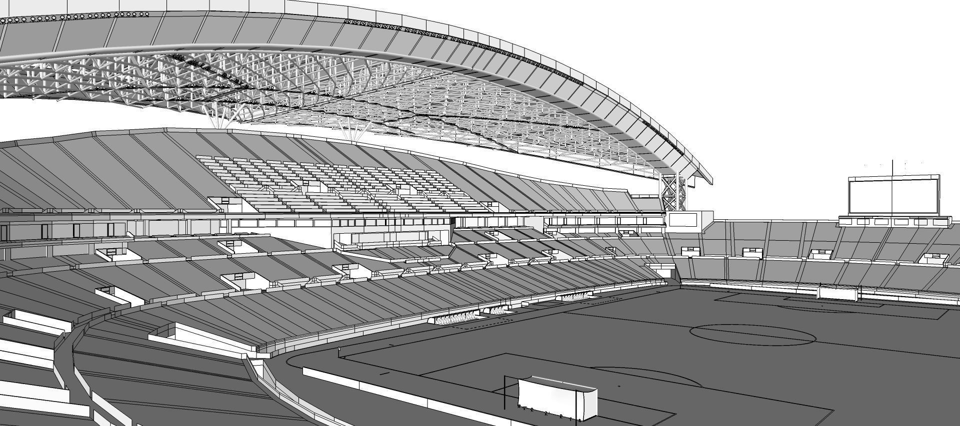 Saitama Stadium 2002 - Japan 3D model_8