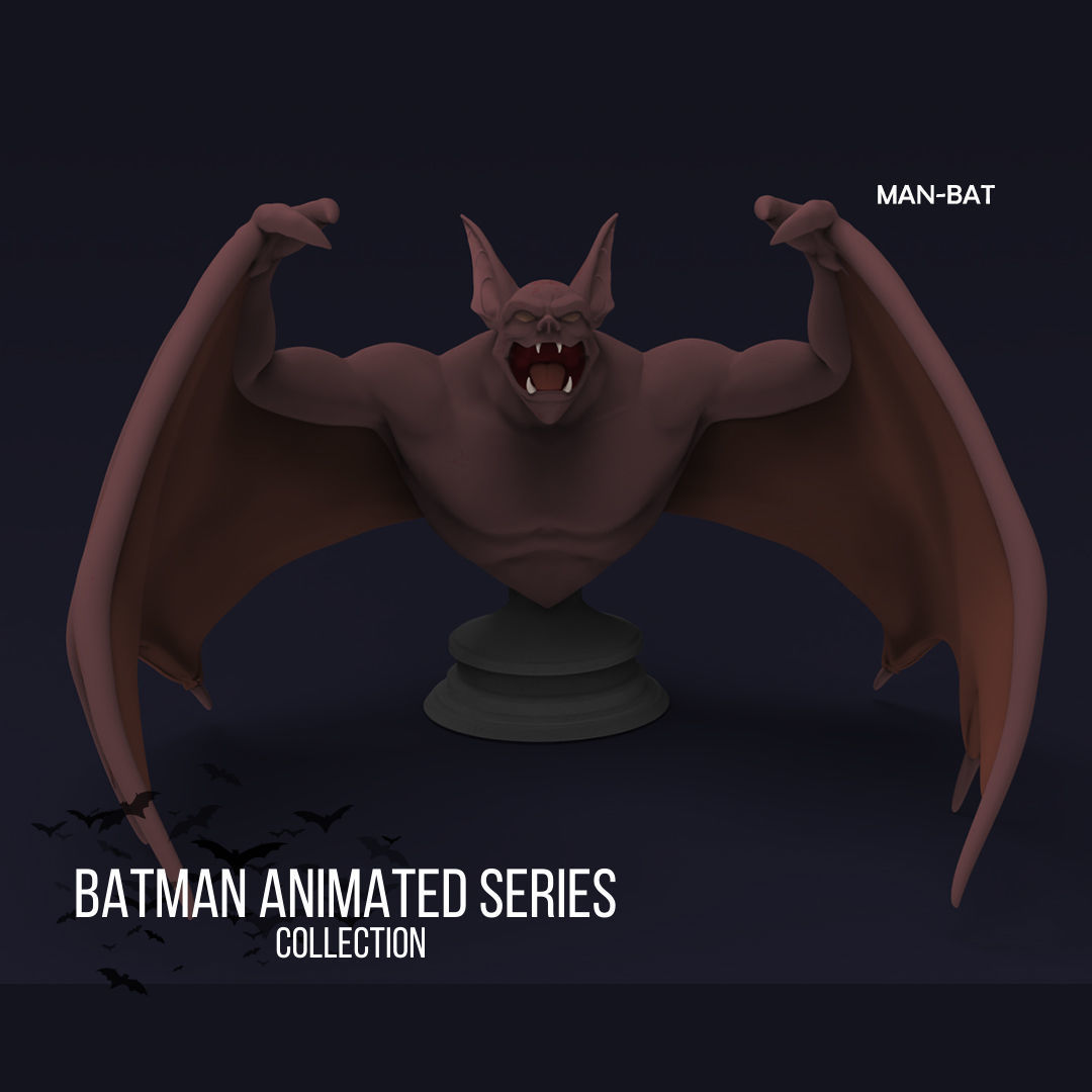 The Batman Animated Series - Man Bat Doble PACK 3D print model_2