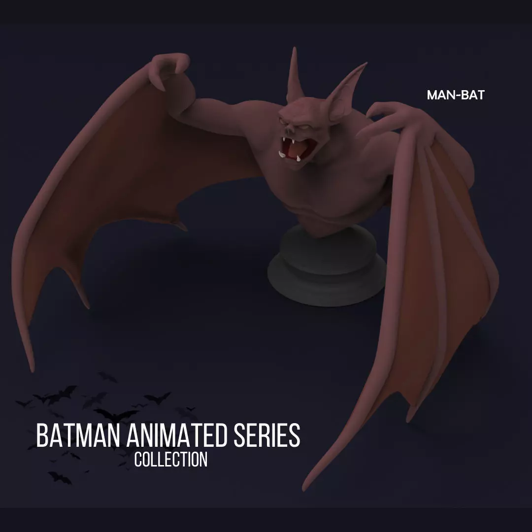 The Batman Animated Series - Man Bat Doble PACK 3D print model_0
