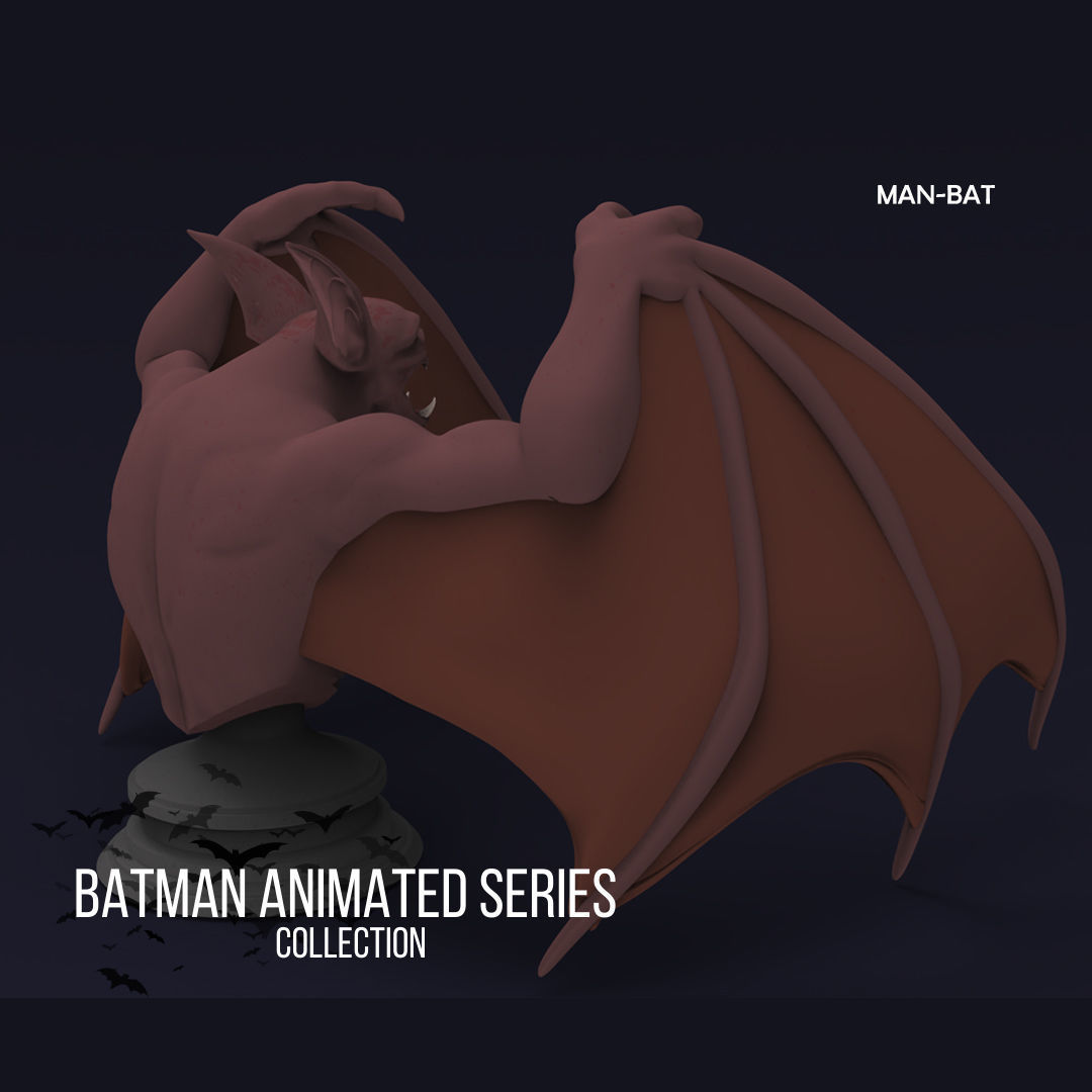 The Batman Animated Series - Man Bat Doble PACK 3D print model_3
