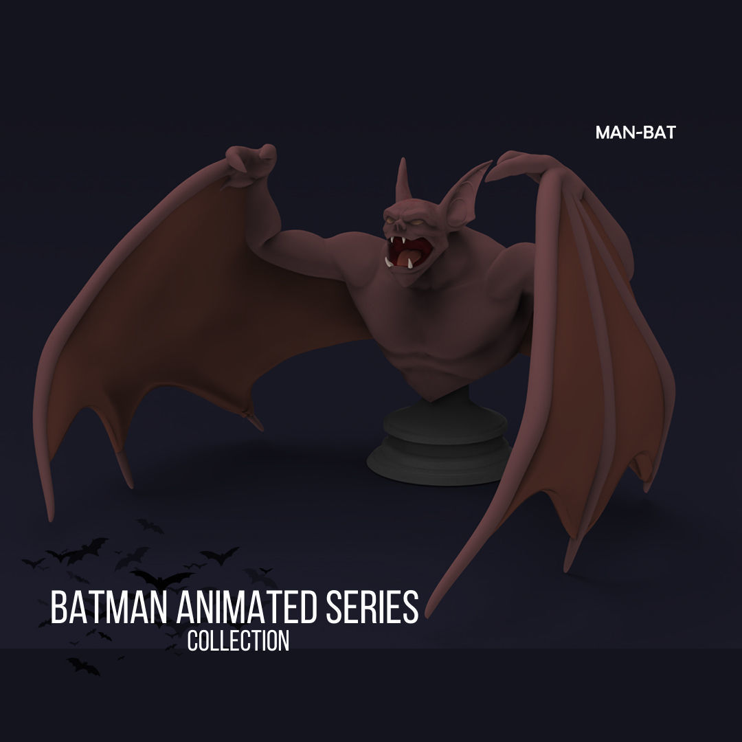 The Batman Animated Series - Man Bat Doble PACK 3D print model_1