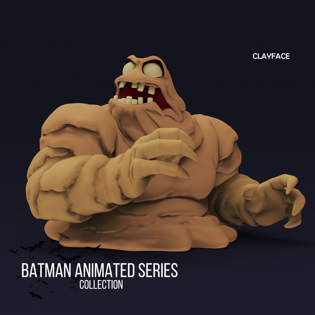 The Batman Animated Series - Clayface 3D print model_5