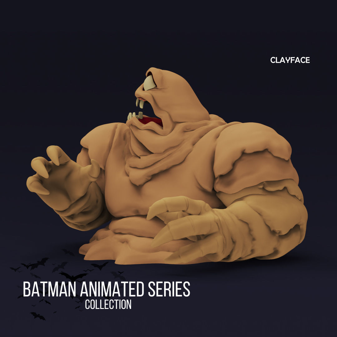The Batman Animated Series - Clayface 3D print model_3
