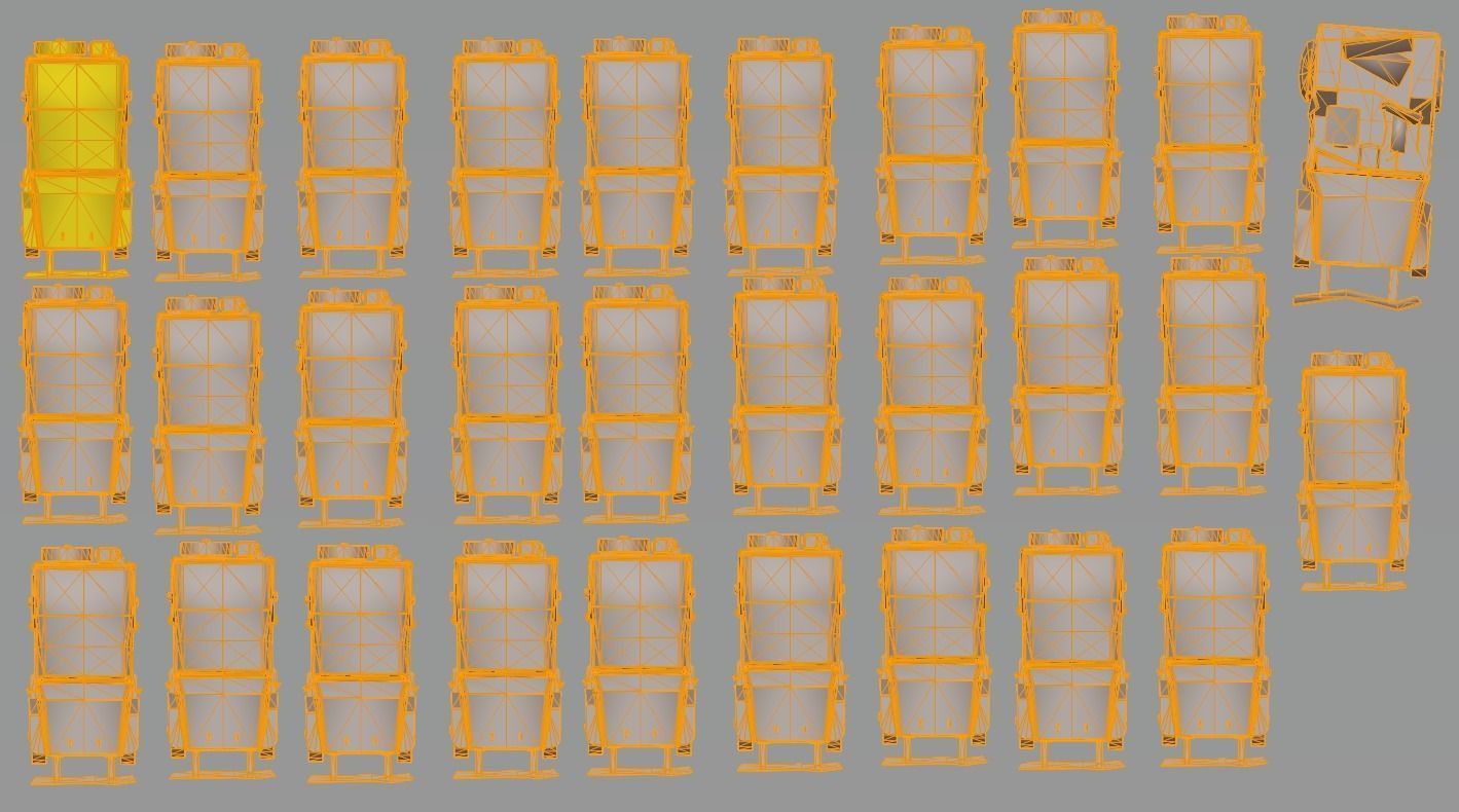 Vehicle car Jeep 29x 3D model_9