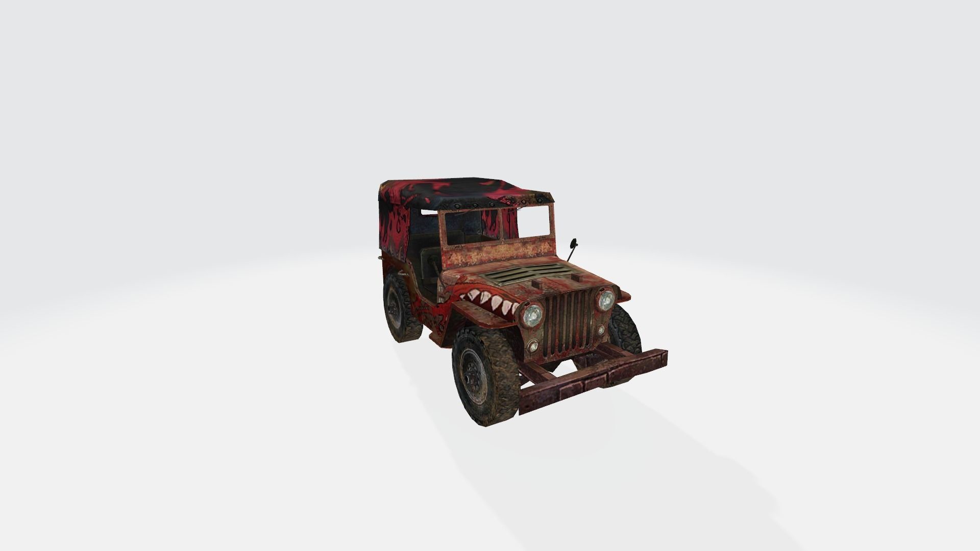 Vehicle car Jeep 29x 3D model_38