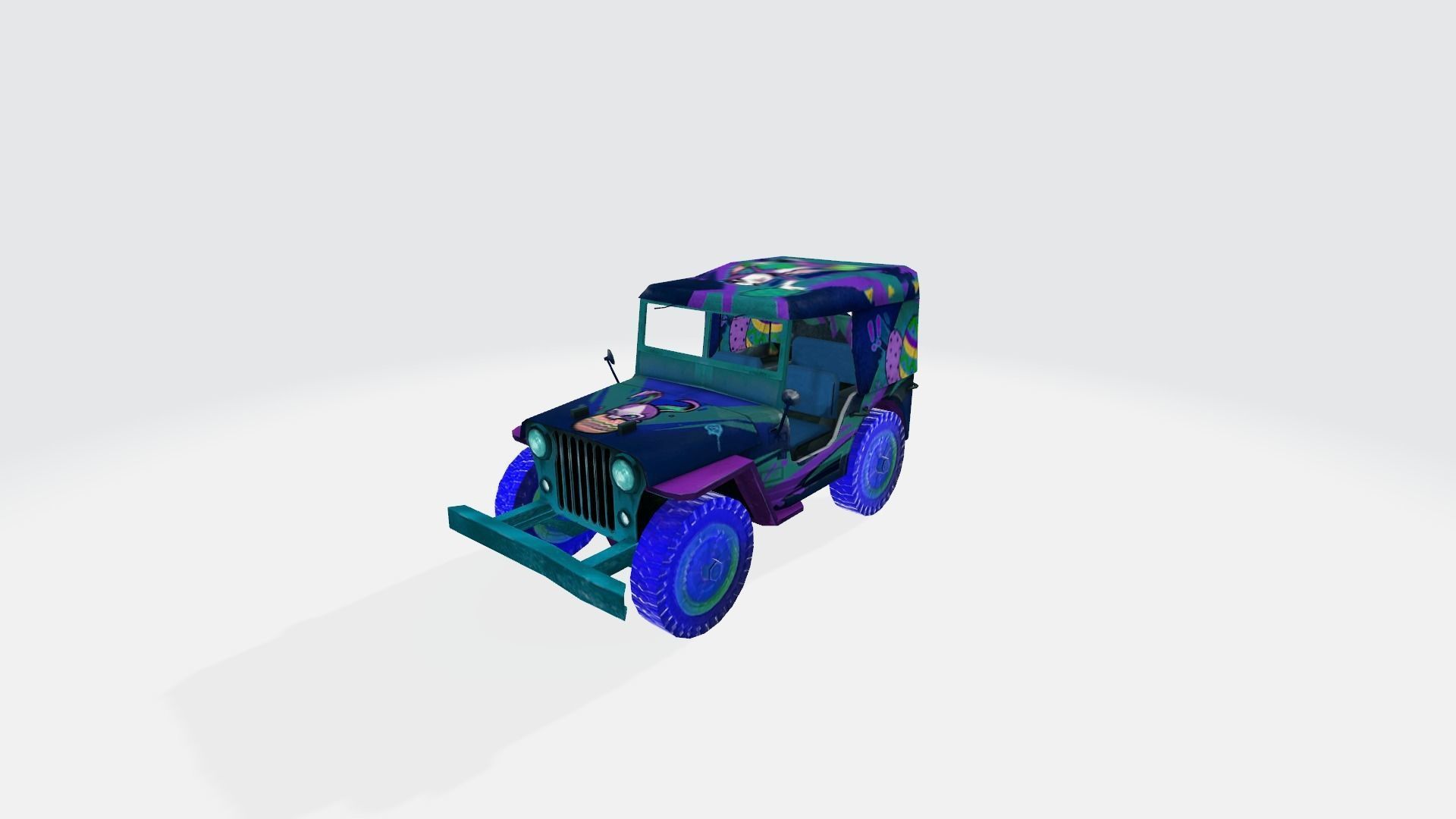 Vehicle car Jeep 29x 3D model_33