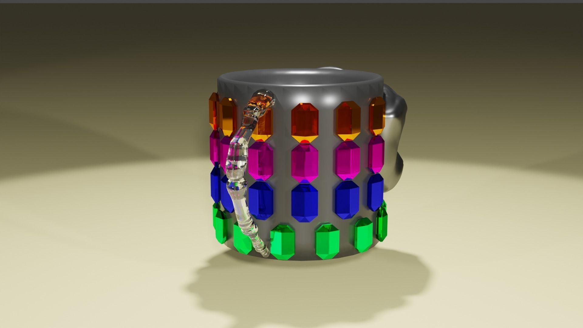 skull cup 3D model_3