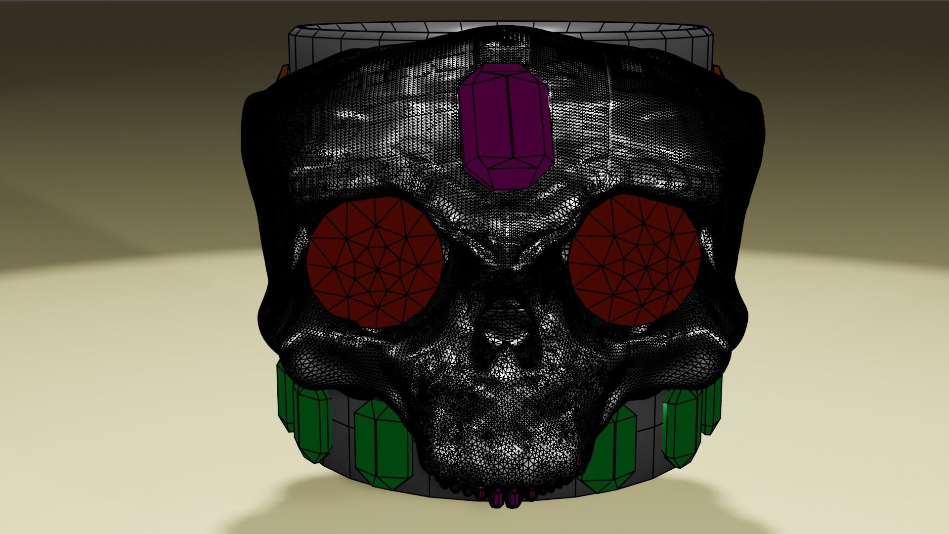 skull cup 3D model_6