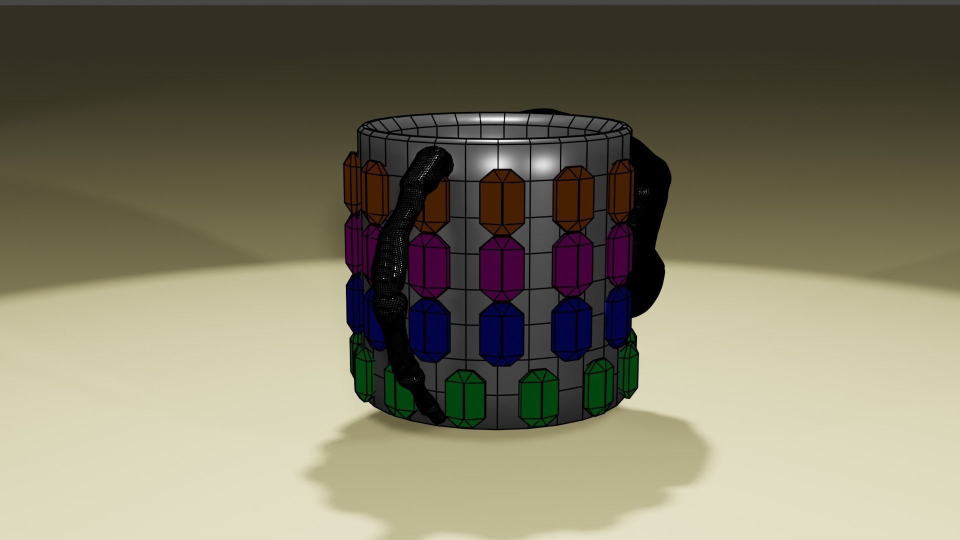 skull cup 3D model_5